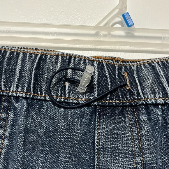 Womens Cargo Jogger Jeans L Streetwear Grunge Utility Normcore Hip Hop Urban - Picture 4 of 9